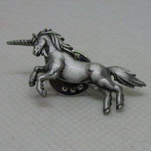 vintage JJ unicorn tie tack lapel pin